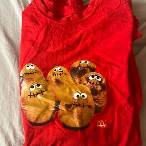 red chicken nugget travis scot x mcdonald’s shirt